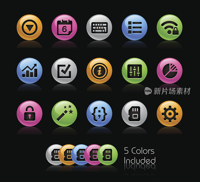 Web & Mobile Icon Set 4 // Gelcor系列